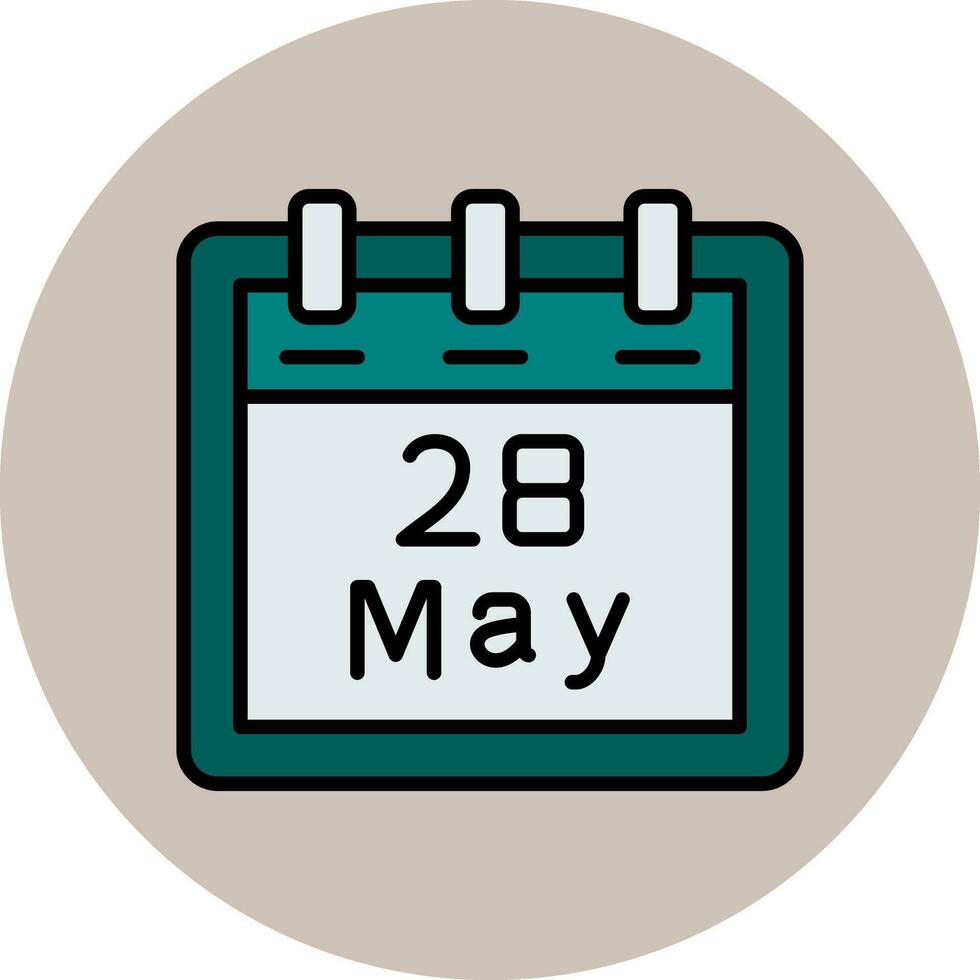 May 28 Vector Icon