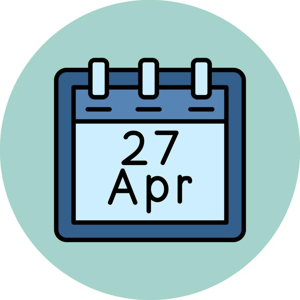 April 27 Vector Icon