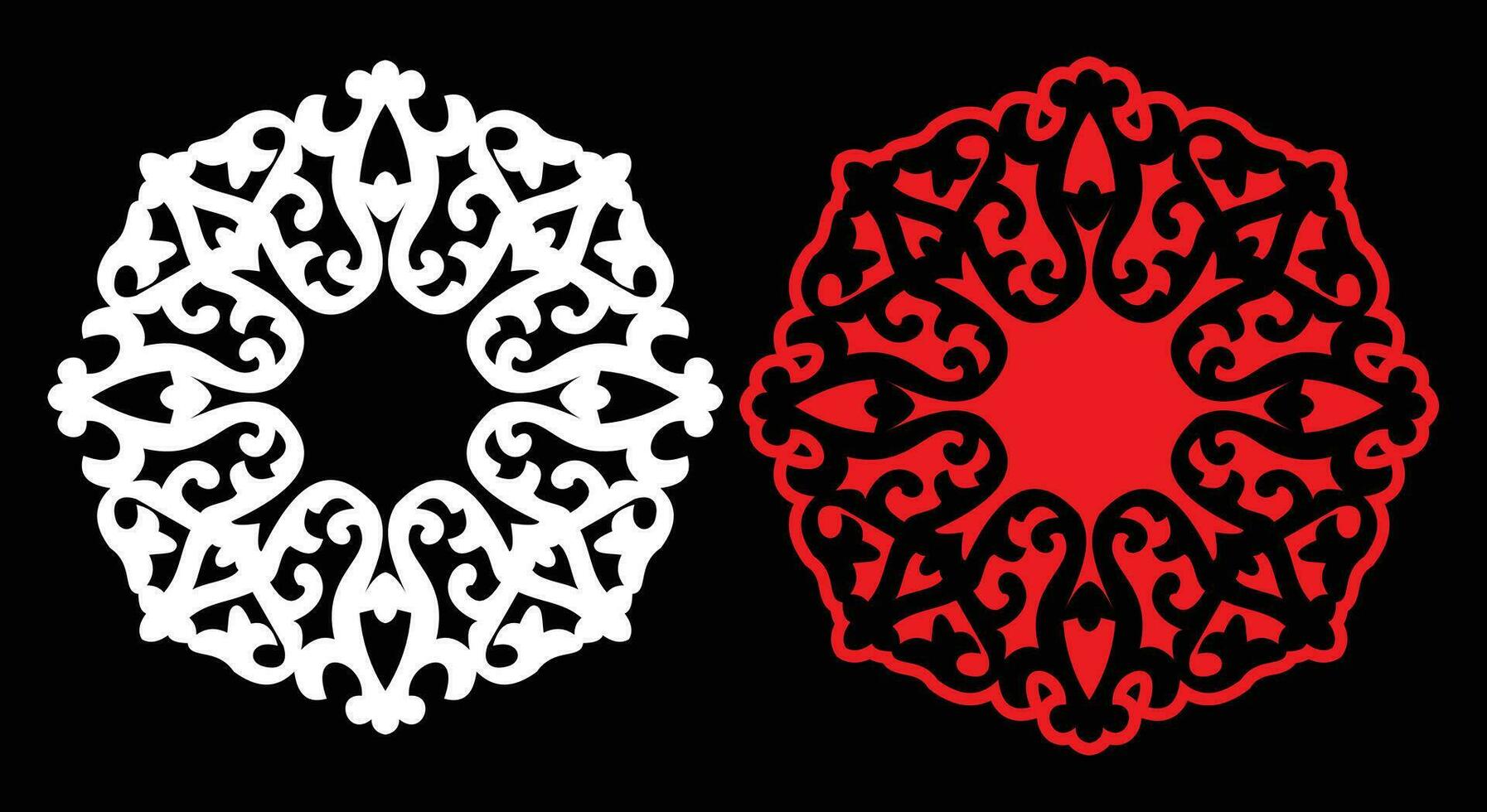 Decorative wall panels set Jali design CNC pattern, laser cutting pattern, router CNCcutting.Jali Laser cut decorative panel set with lace pattern. vector