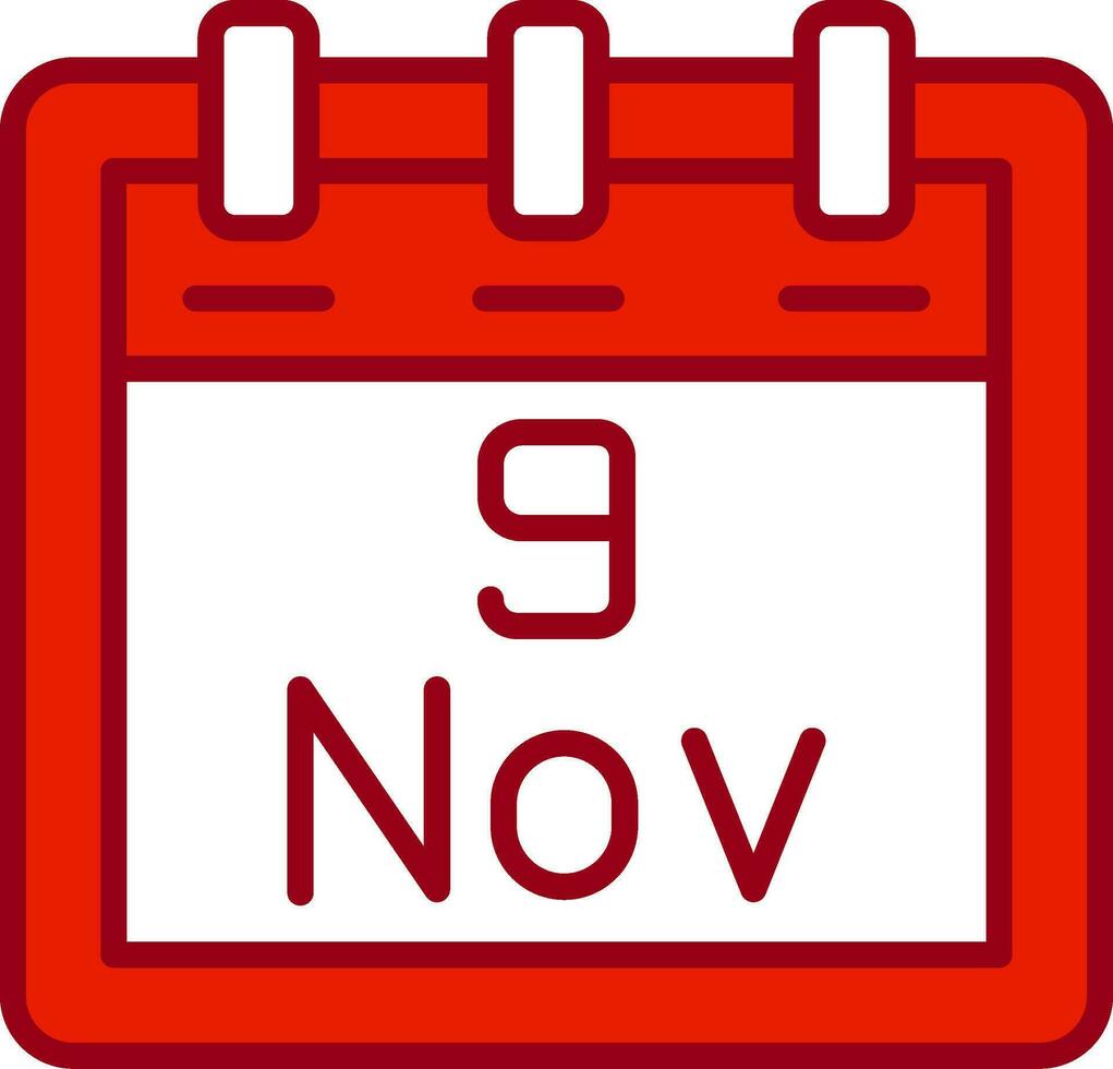 November 9 Vector Icon