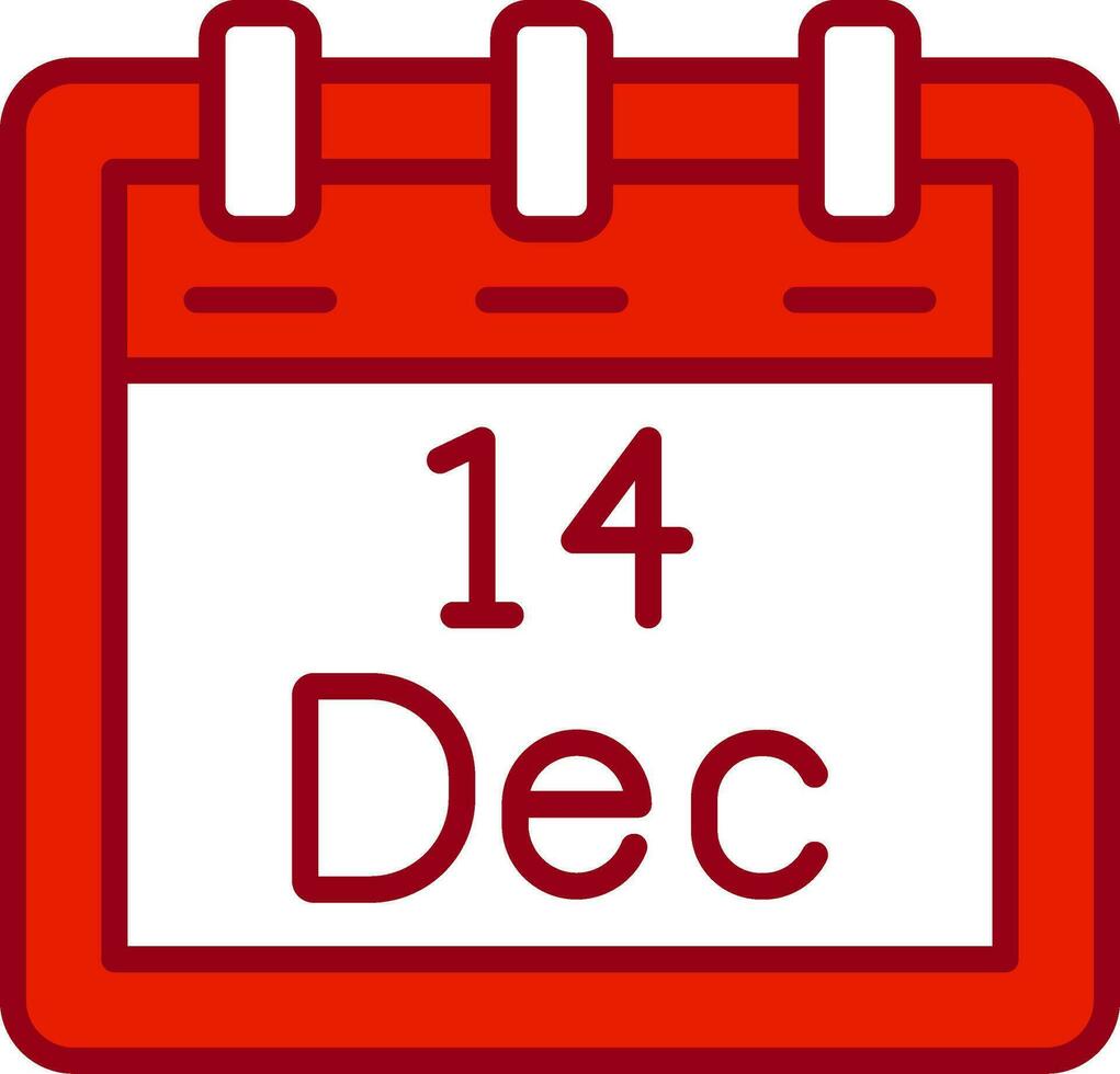 December 14 Vector Icon