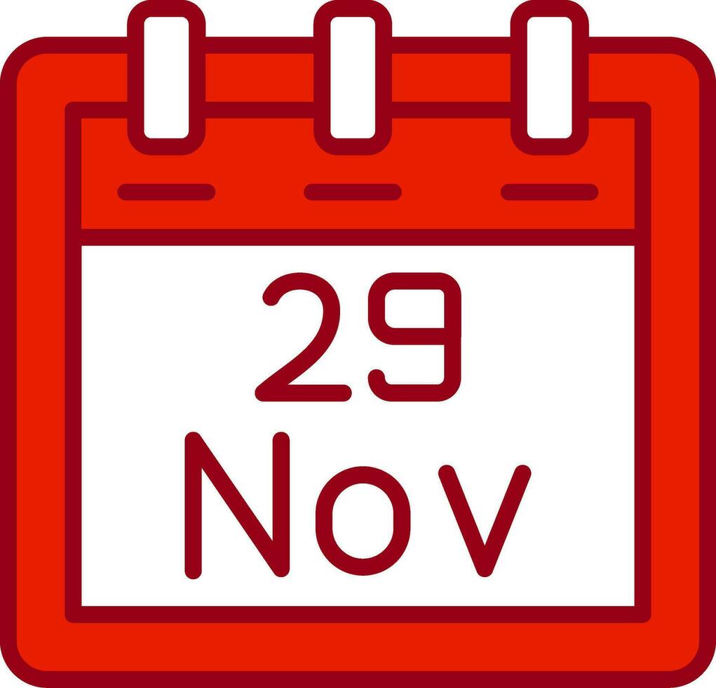 November 29 Vector Icon