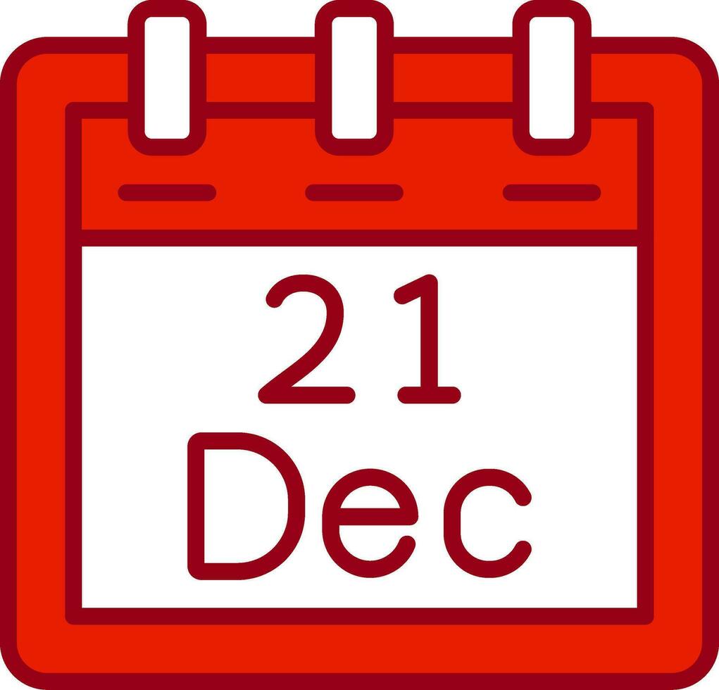 December 21 Vector Icon