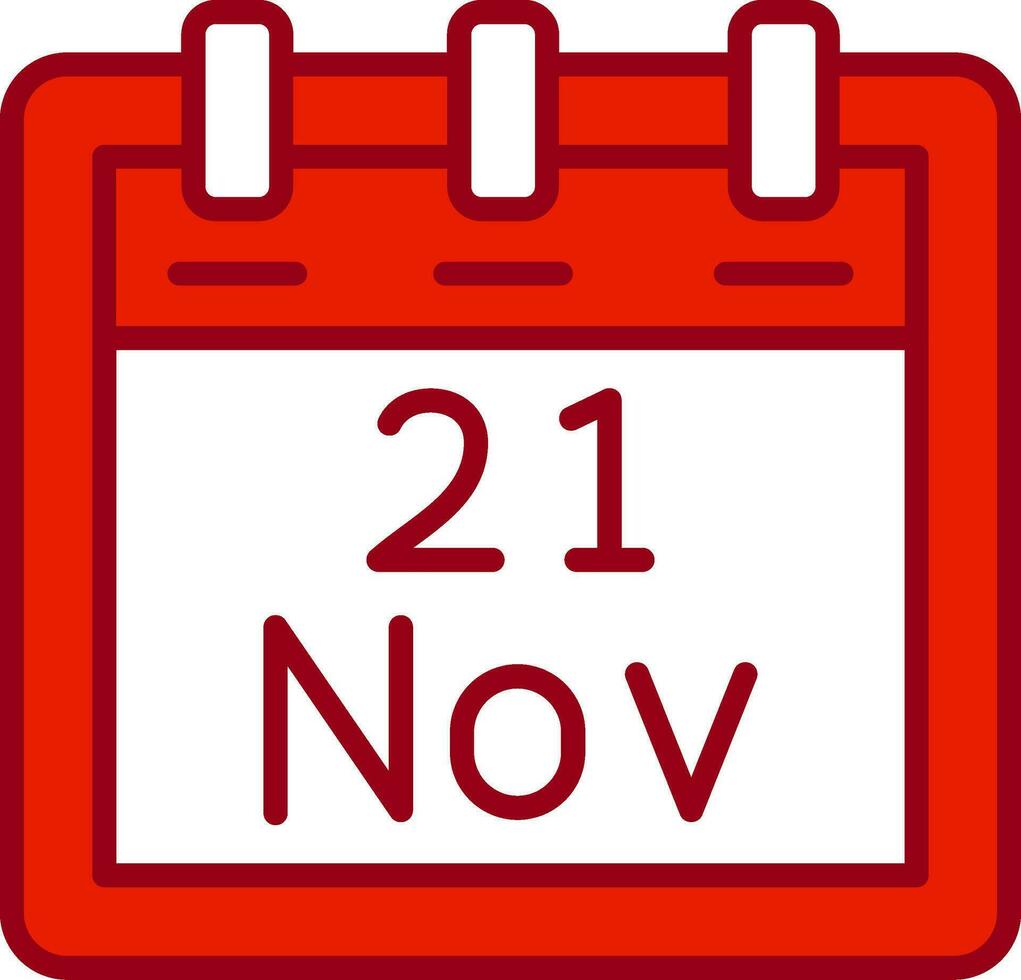 November 21 Vector Icon