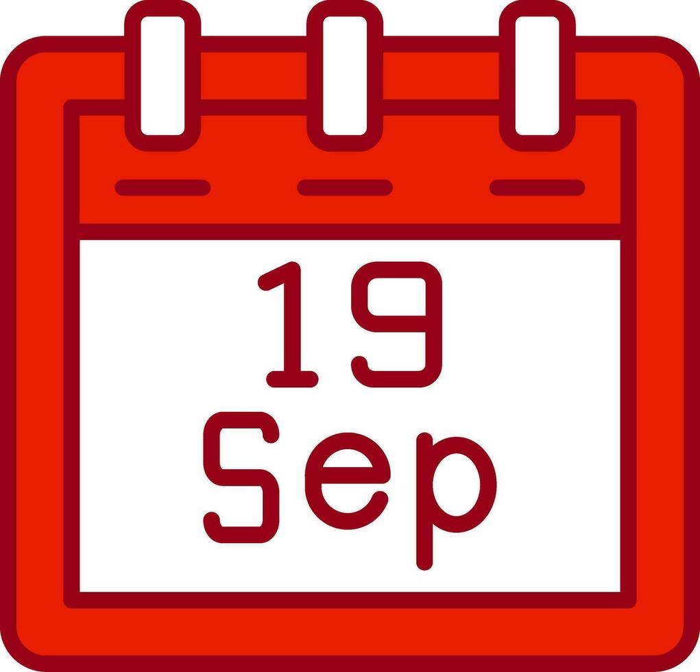 September 19 Vector Icon