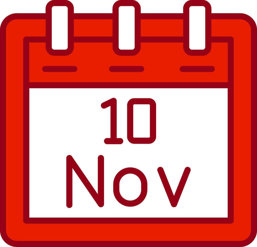 November 10 Vector Icon