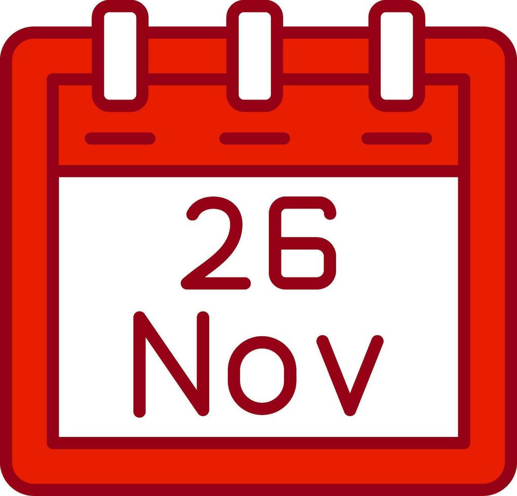 November 26 Vector Icon