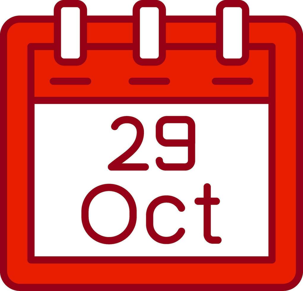 October 29 Vector Icon