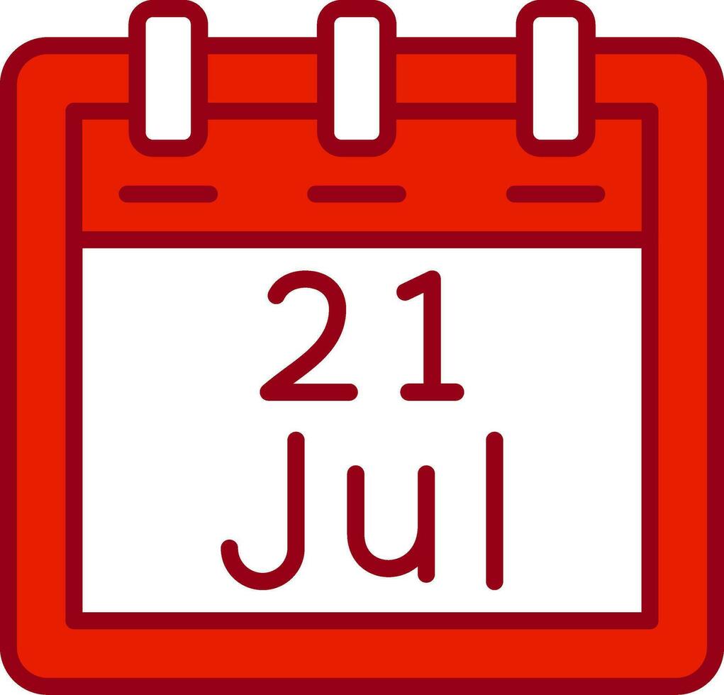 July 21 Vector Icon