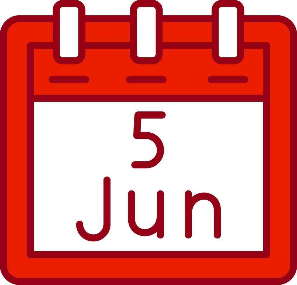 June 5 Vector Icon