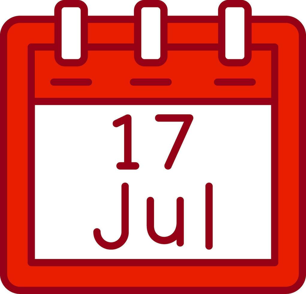 July 17 Vector Icon