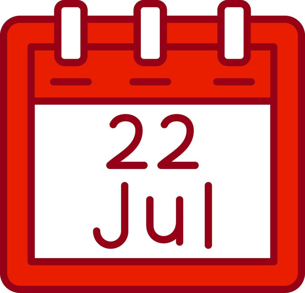 July 22 Vector Icon