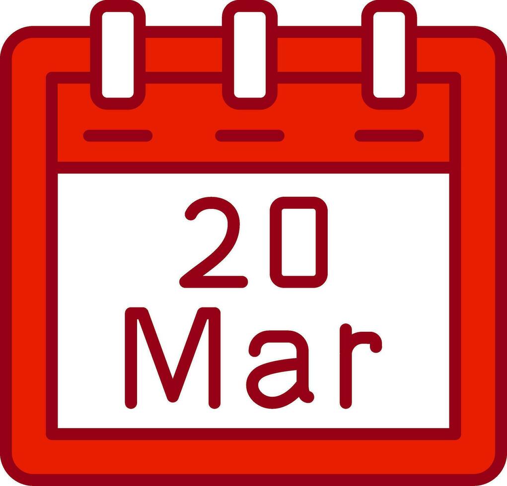 March 20 Vector Icon