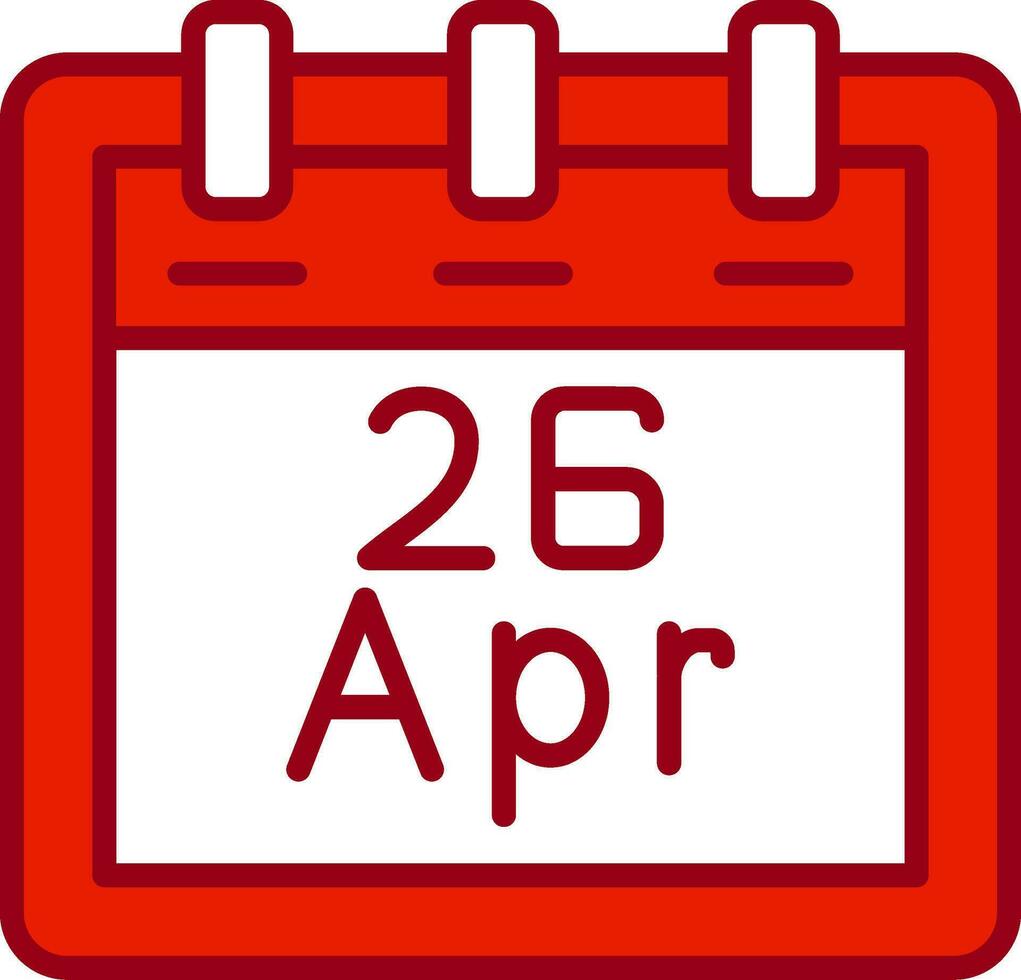 April 26 Vector Icon