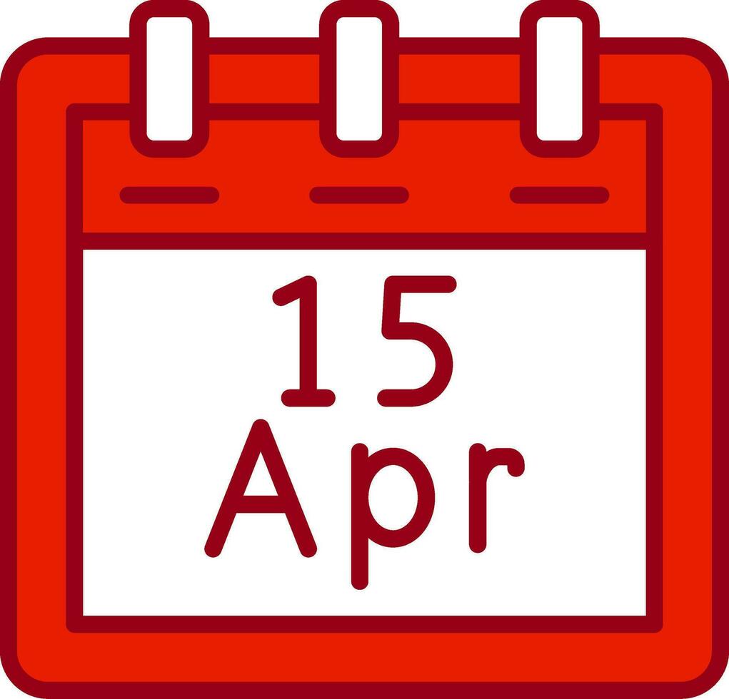 April 15 Vector Icon