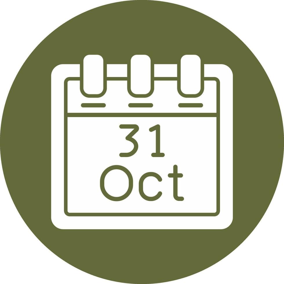 October 31 Vector Icon