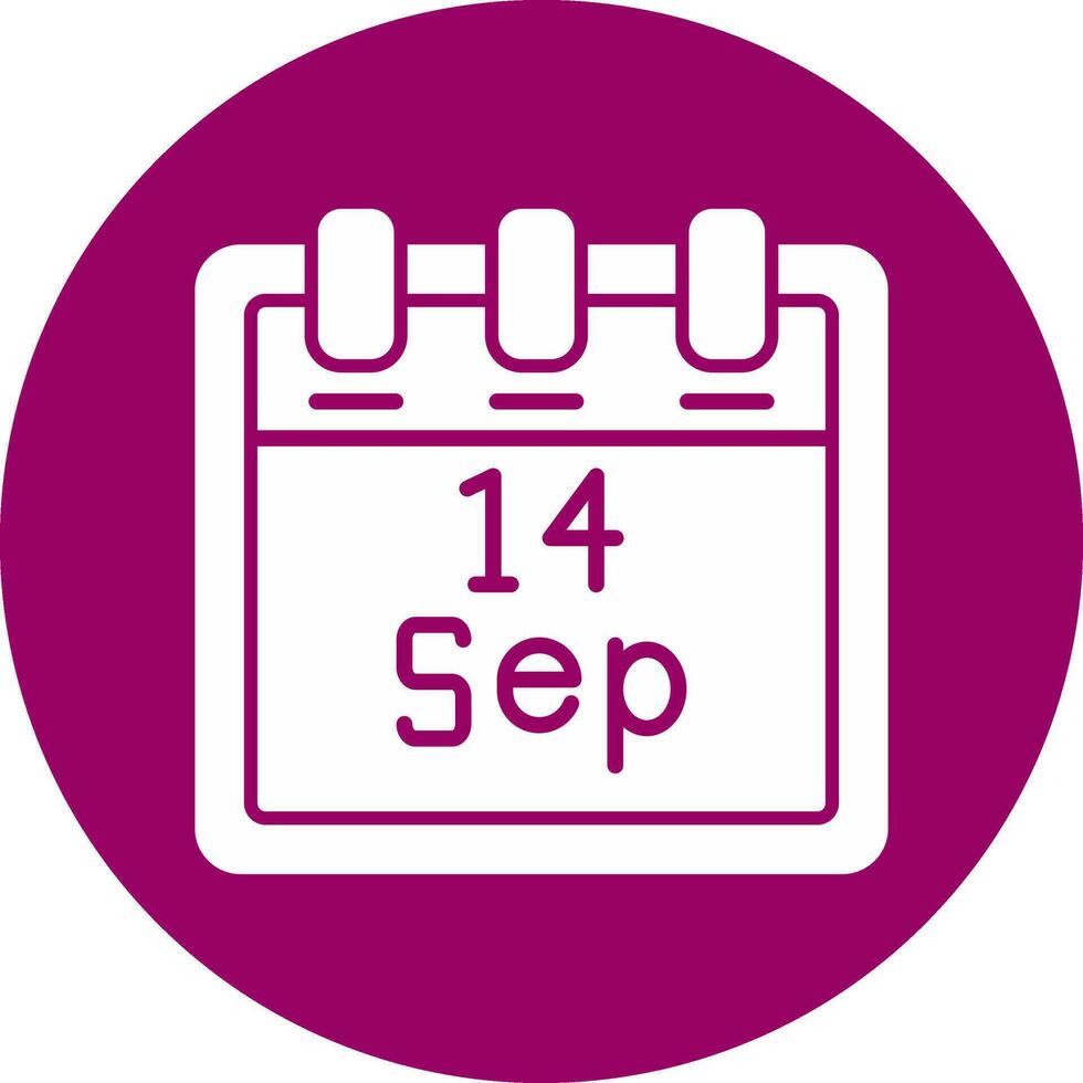 September 14 Vector Icon