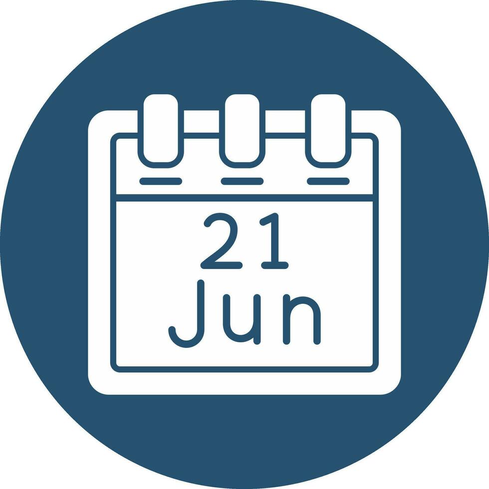 June 21 Vector Icon