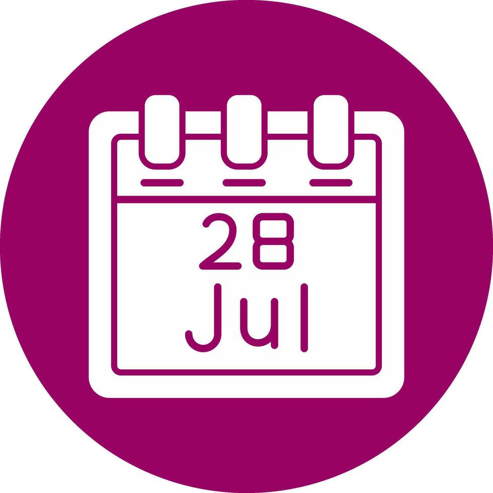 July 28 Vector Icon