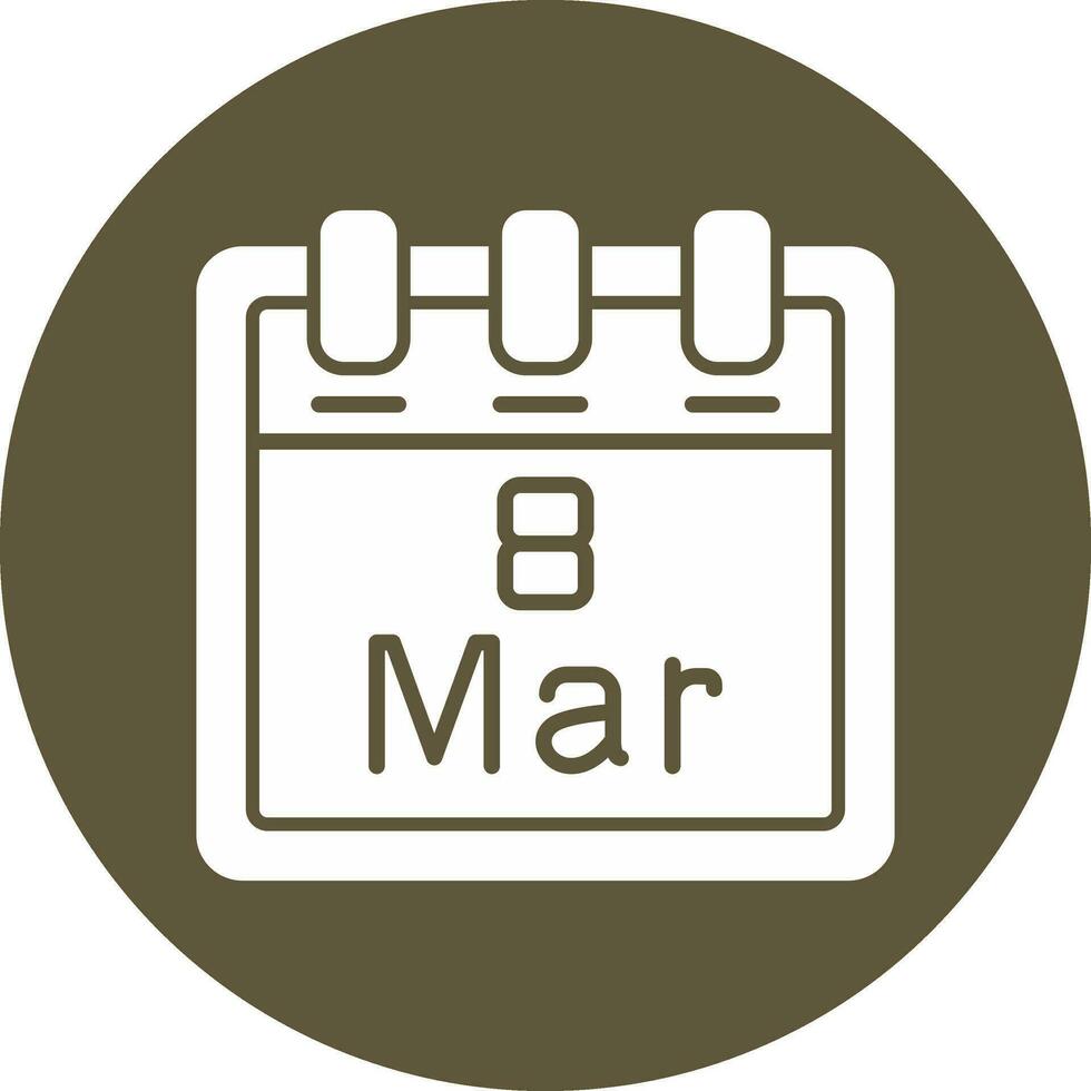 March 8 Vector Icon
