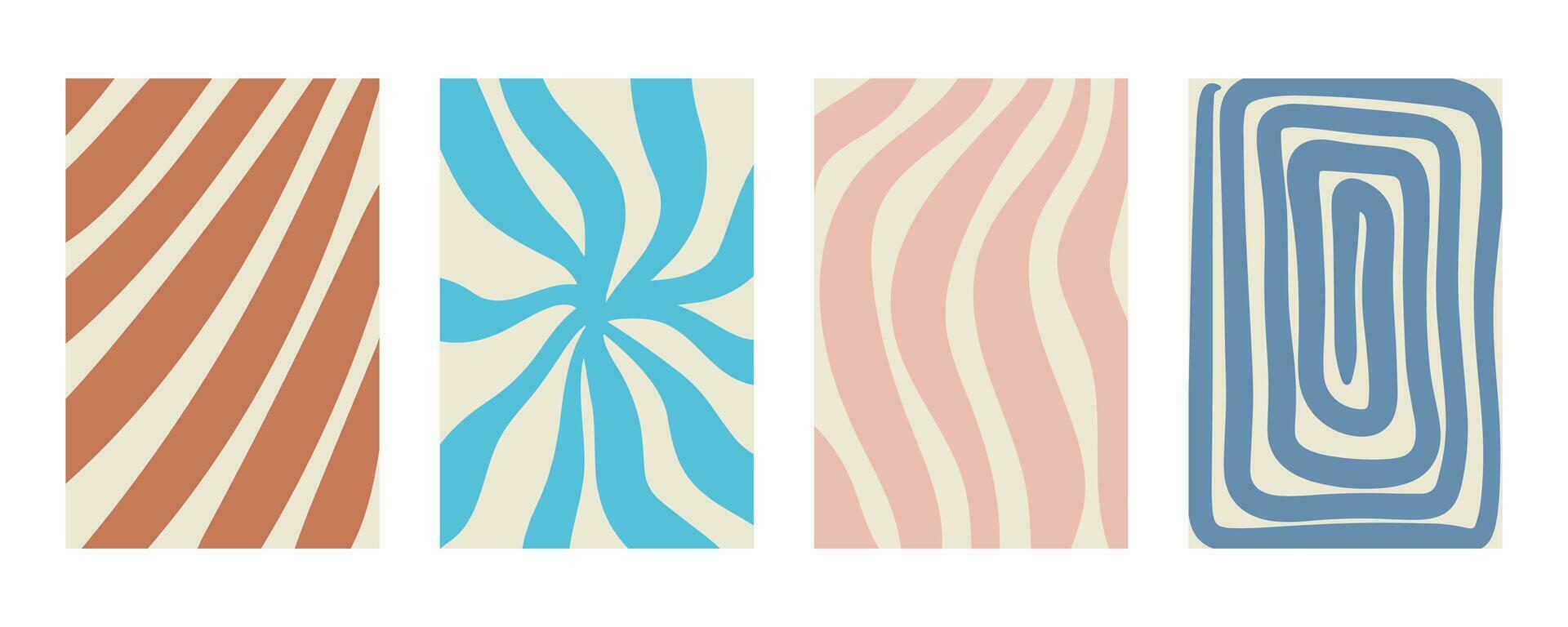 Naive playful background of abstract shapes set vector