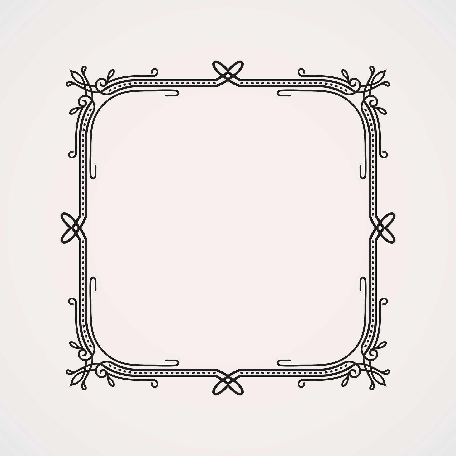 Decorative rectangle vector border vintage theme. suitable for , photos