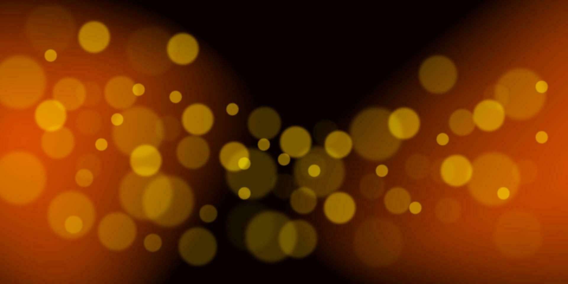 brillante bokeh círculos, espumoso dorado polvo resumen oro lujo antecedentes decoración. vector