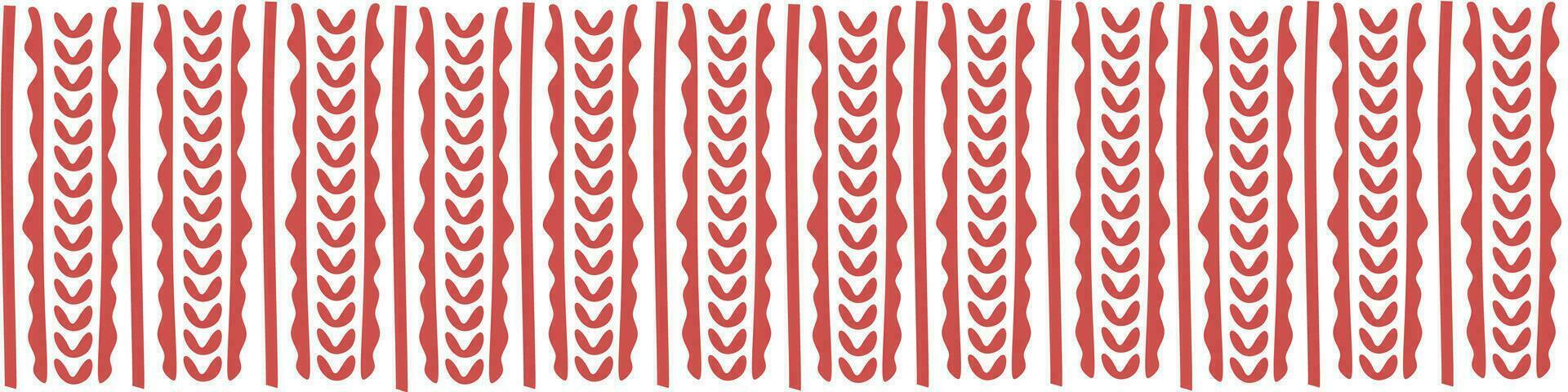 Knit Vector background. Color Christmas and New Year illustration with texture of Knitted sweater. Template for Autumn and Winter design art, Poster, Banner, Placard, Sticker. Red and white backdrop.