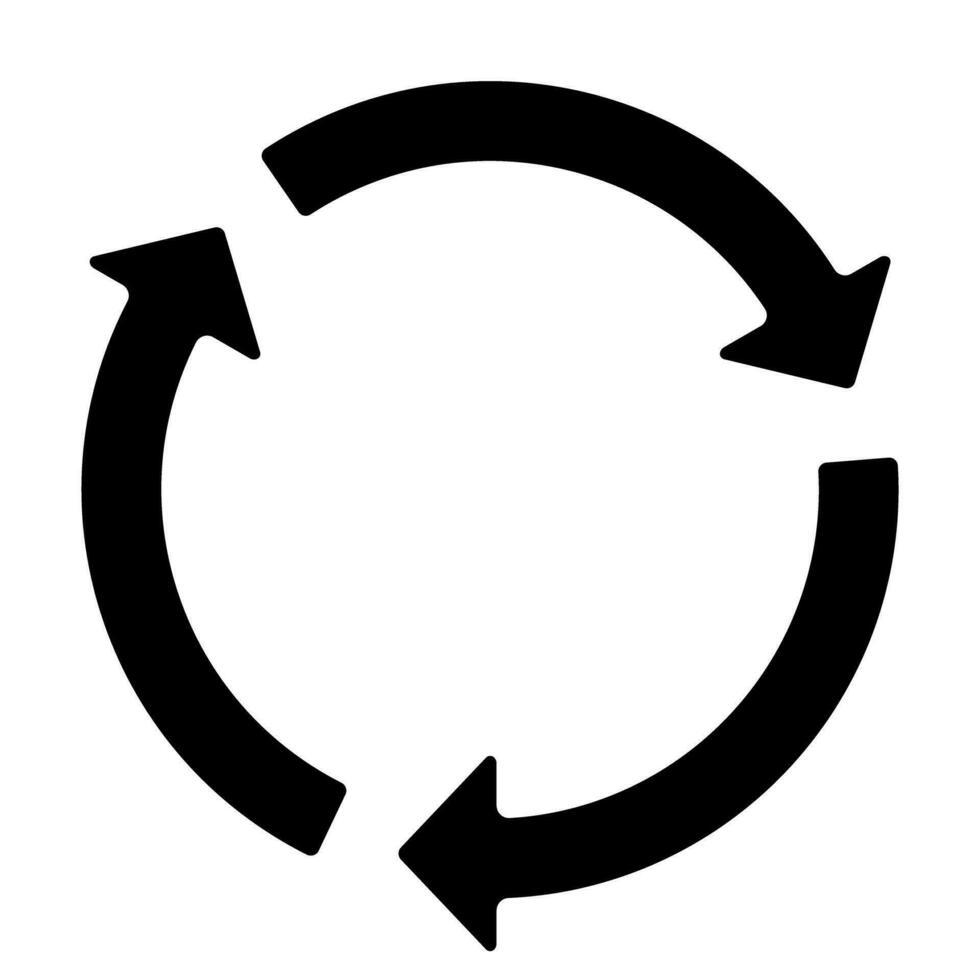 Circular arrow icon. Cycle, resumption , repeat concept. Vector illustration