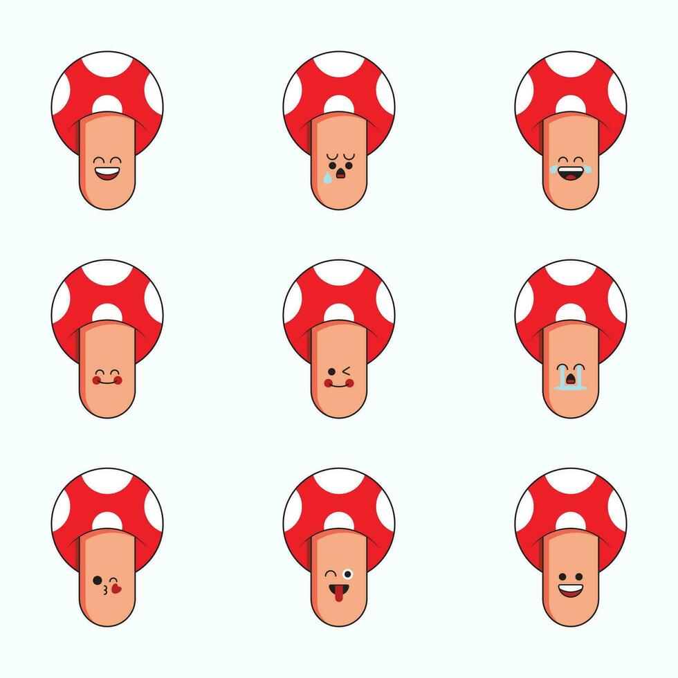 seta emoticones icono colocar. vector