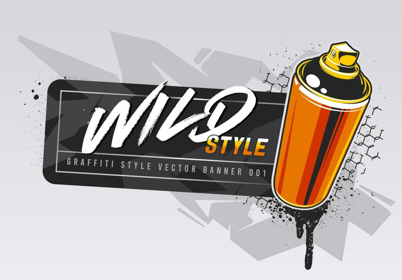 Graffiti Vector Banner Design