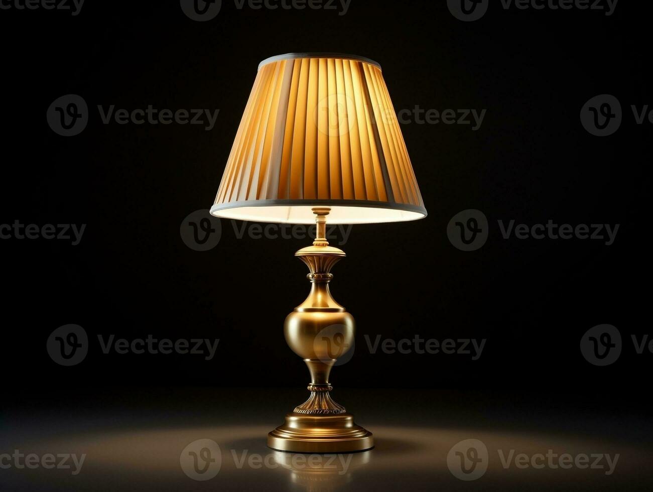 Different style table lamp with isolated background AI Generative photo