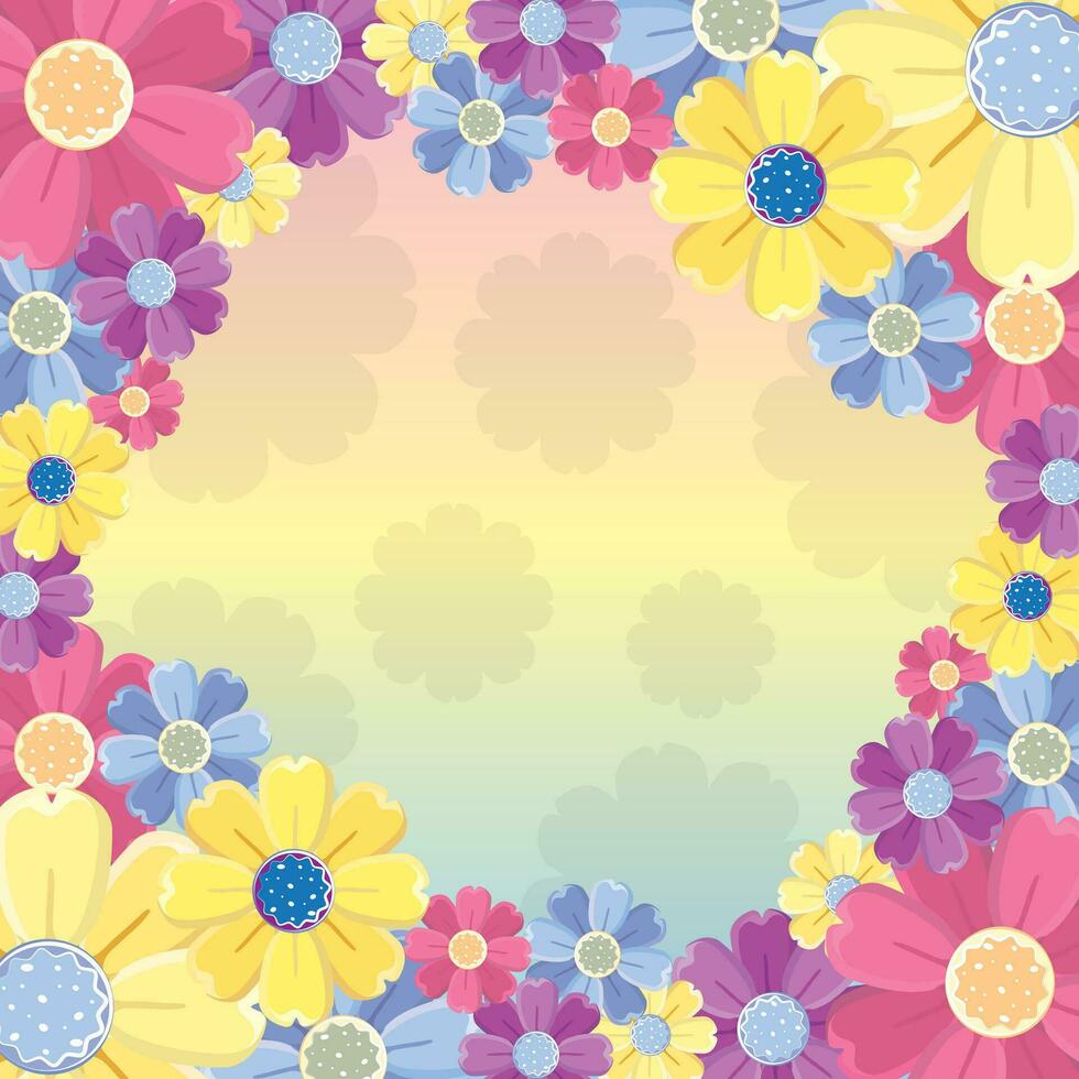 vistoso floral modelo antecedentes vector