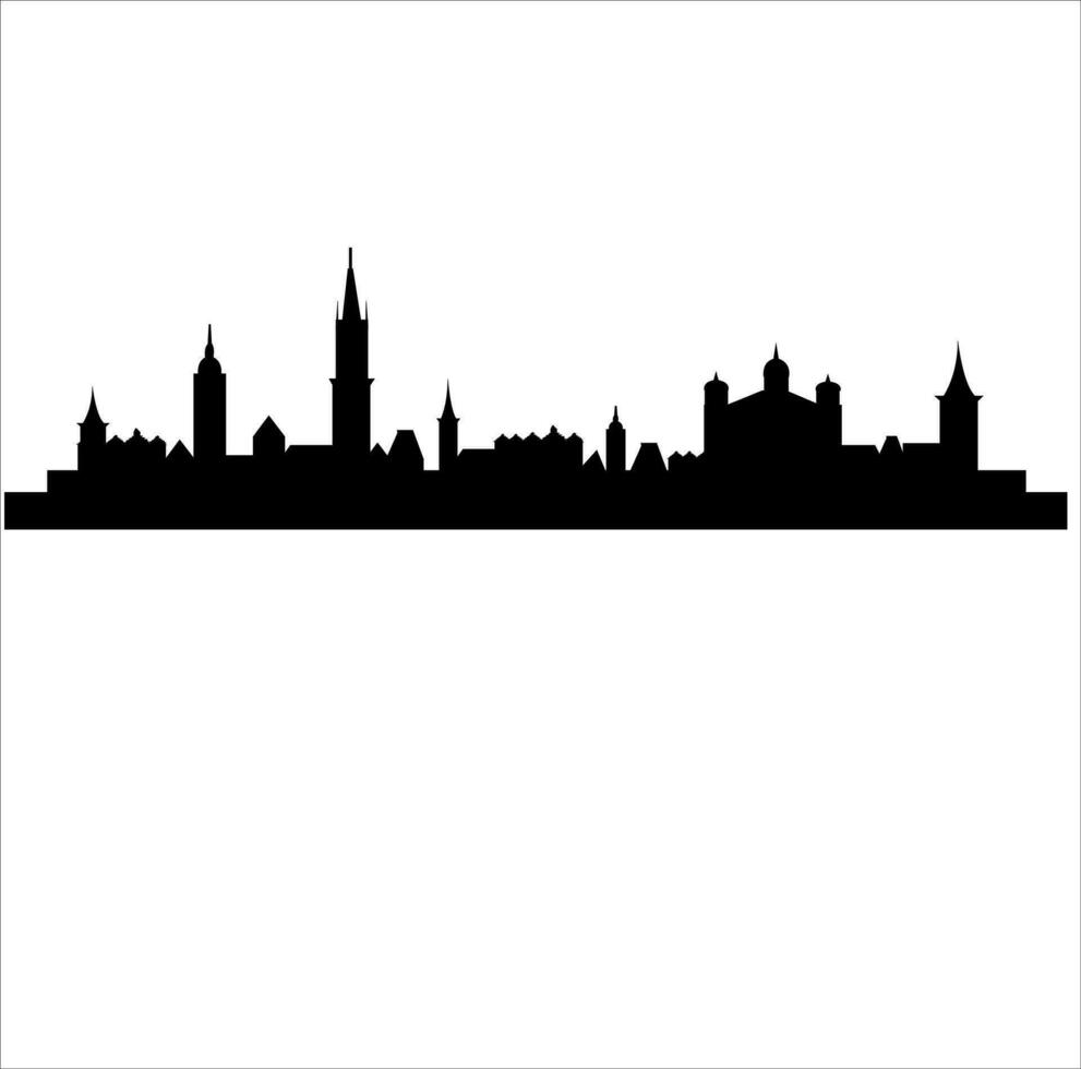 City Skyline of Bern Switzerland vector