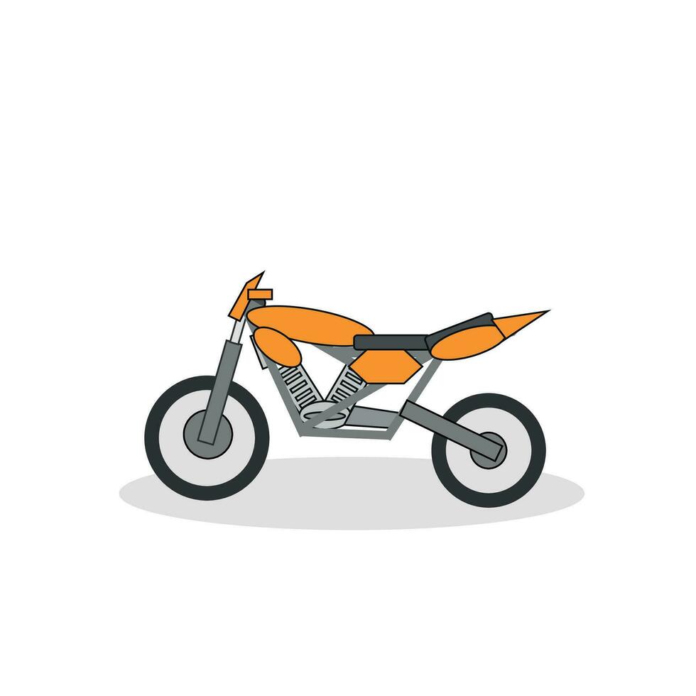 trail bike isolated on white background vector