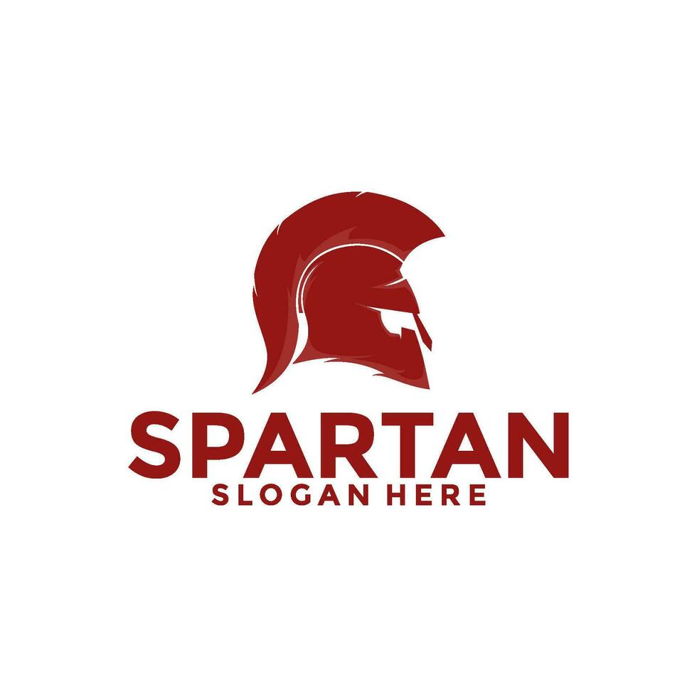 espartano logo vector, espartano casco logo vector ilustración diseño modelo