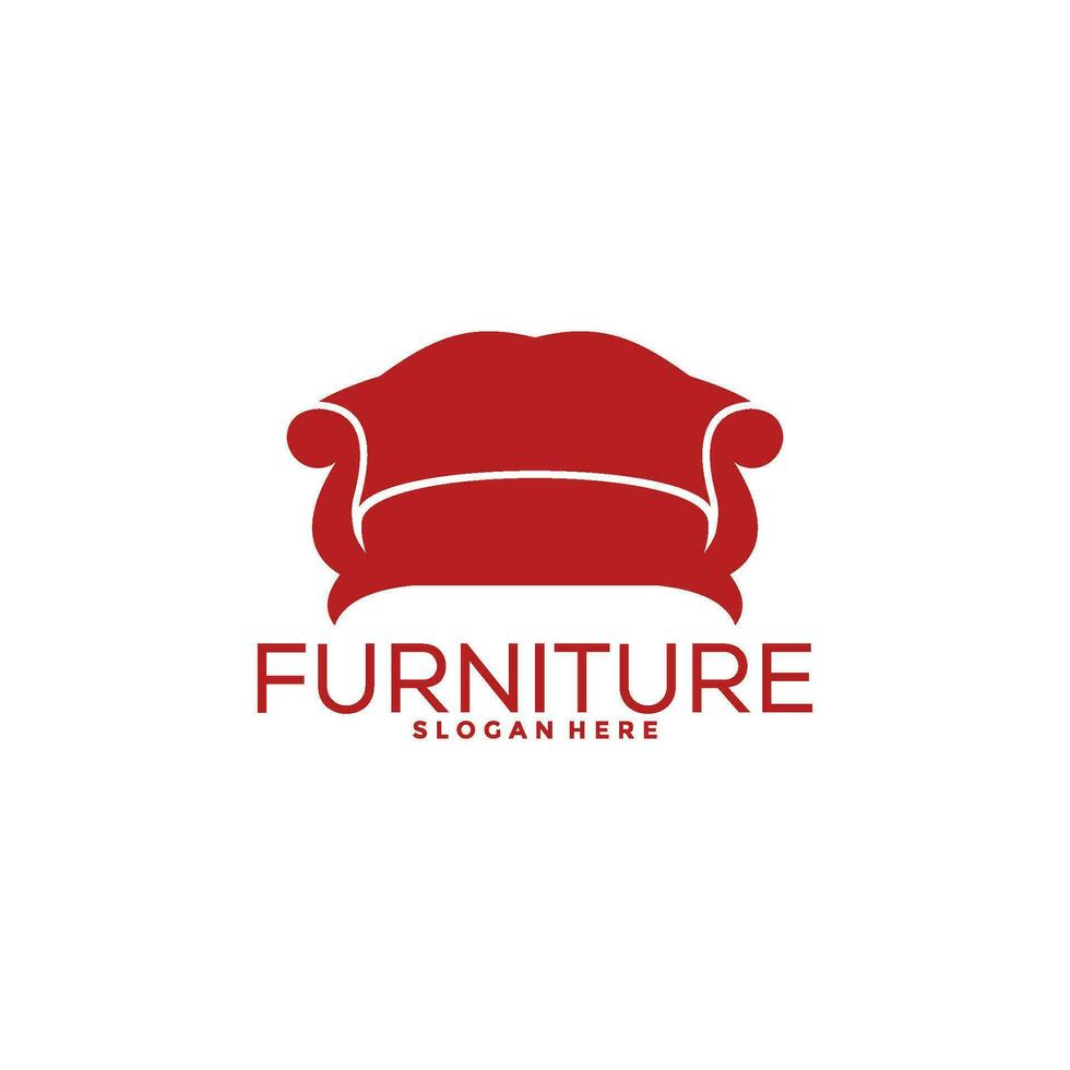 Furniture logo design with creative concept, Interior logo vector template