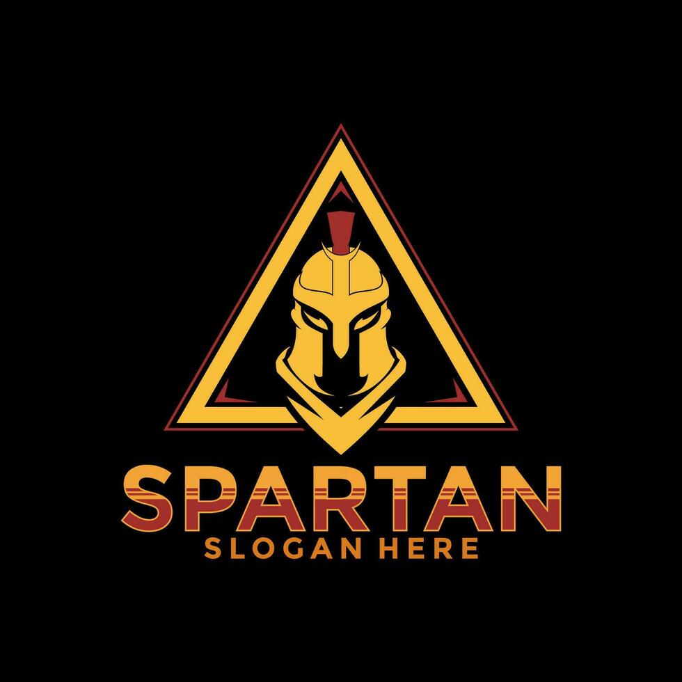 Spartan logo vector, Spartan helmet logo vector illustration design template