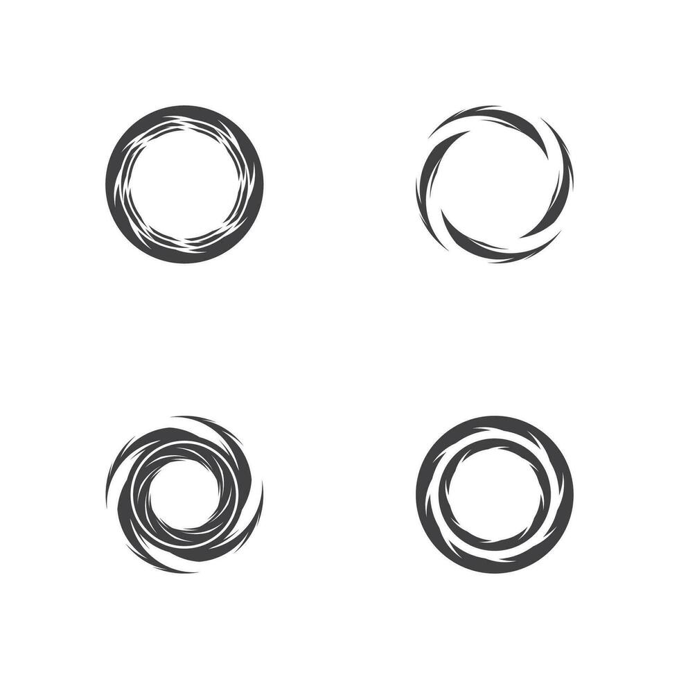 Circle Ring swirl Abstract Logo Vector