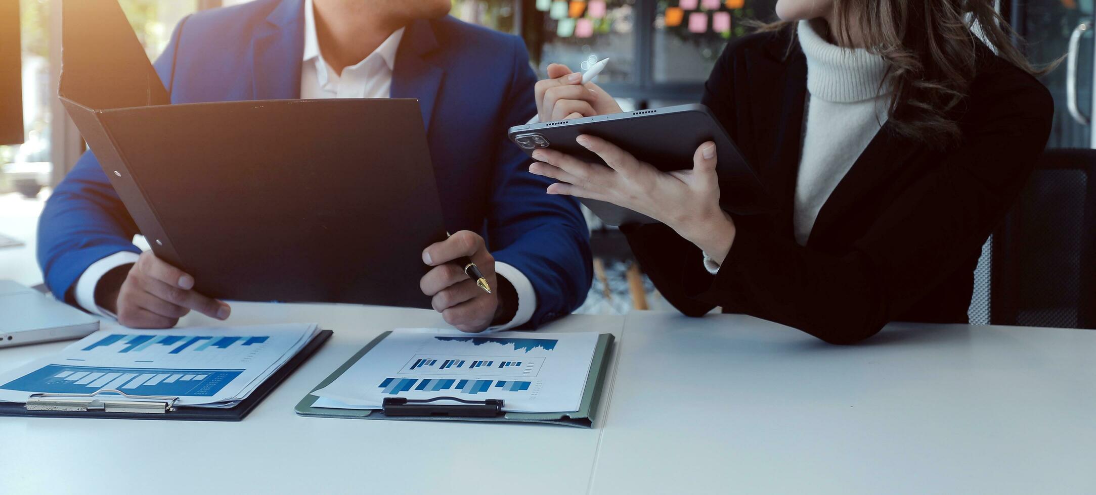 Business Documents, Auditor businesswoman checking searching document legal prepare paperwork or report for analysis TAX time,accountant Documents data contract partner deal in workplace office photo