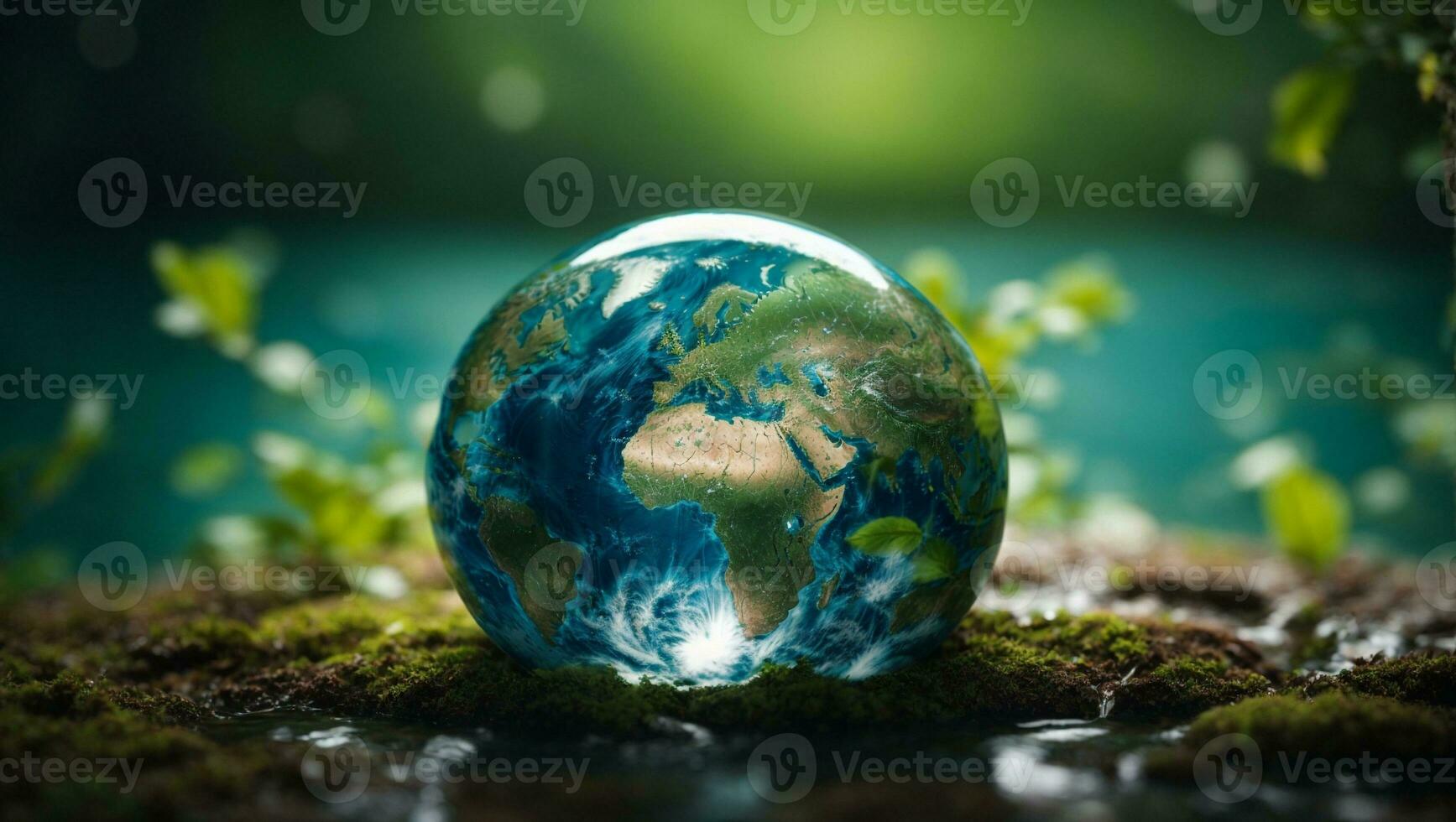Earth Day. Planet mother earth globe. Ai Generated photo