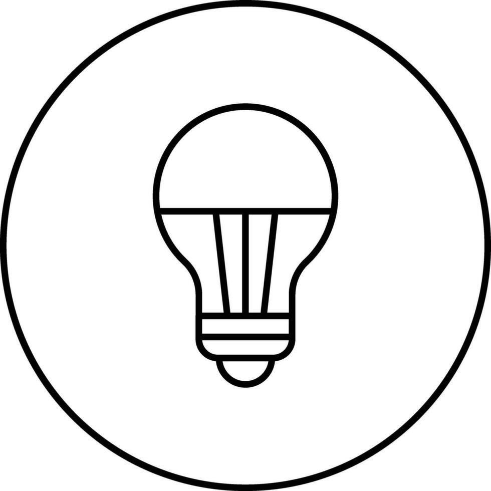 icono de vector de lámpara led