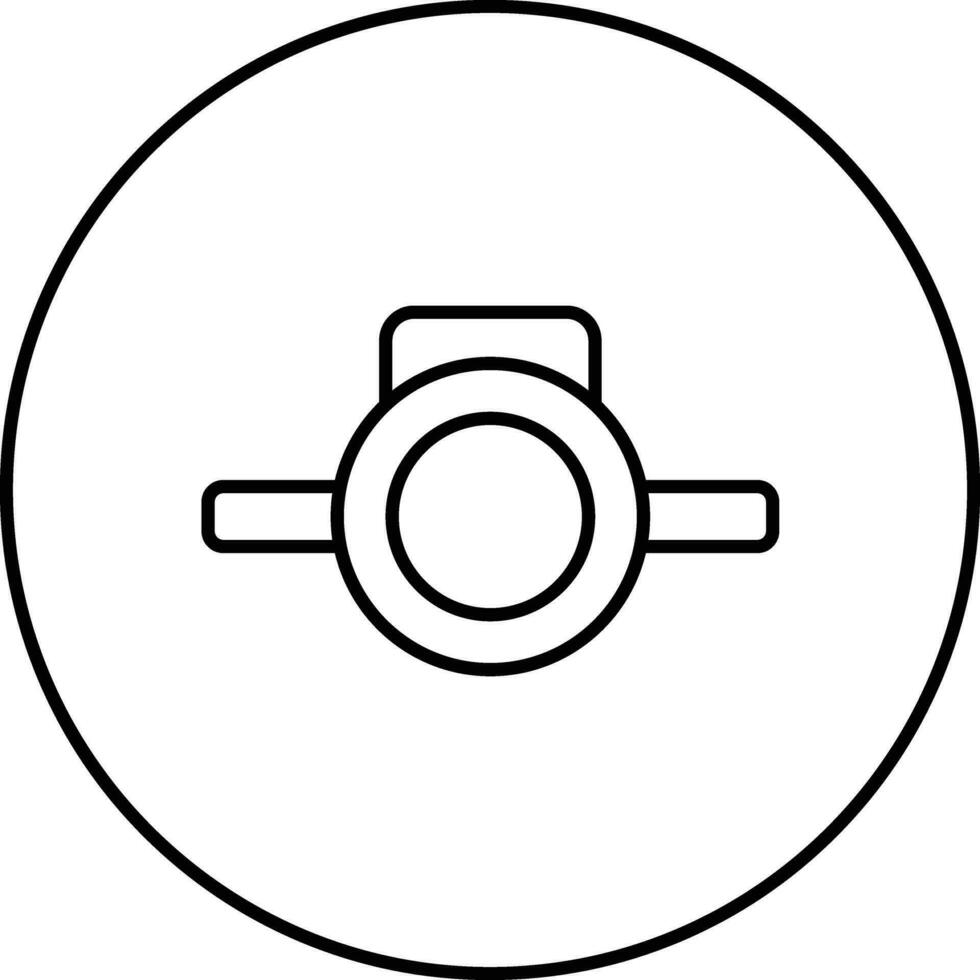 Head Lamp Vector Icon