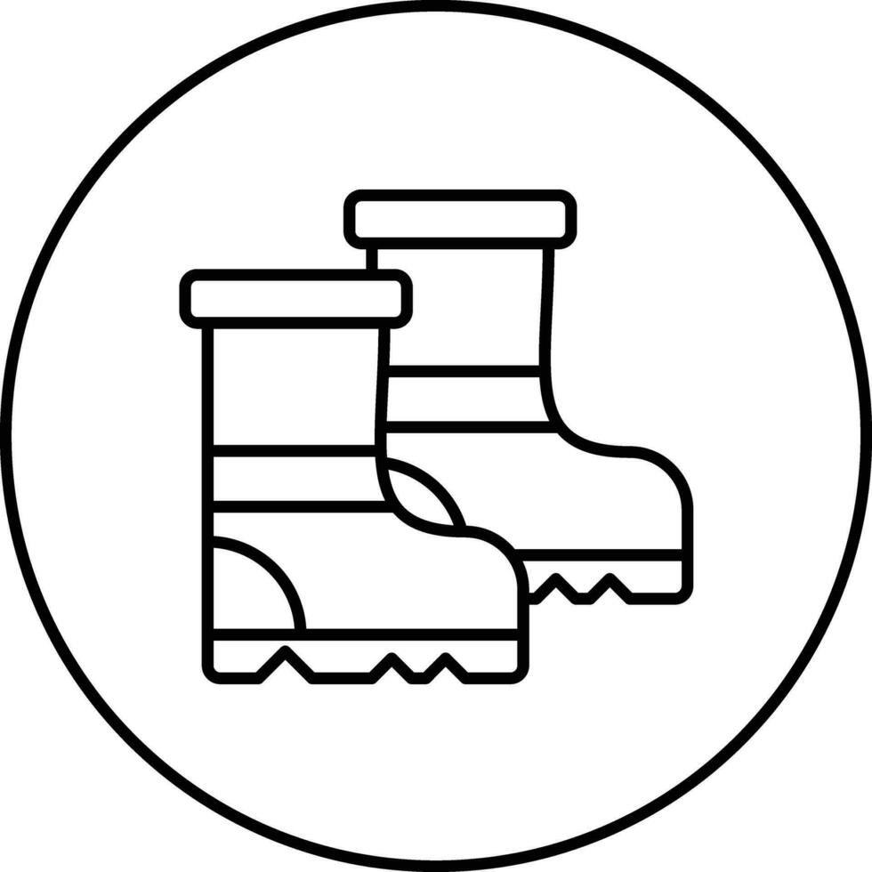 Rubber Boots Vector Icon