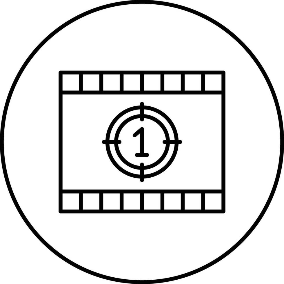 Cinema Countdown Vector Icon