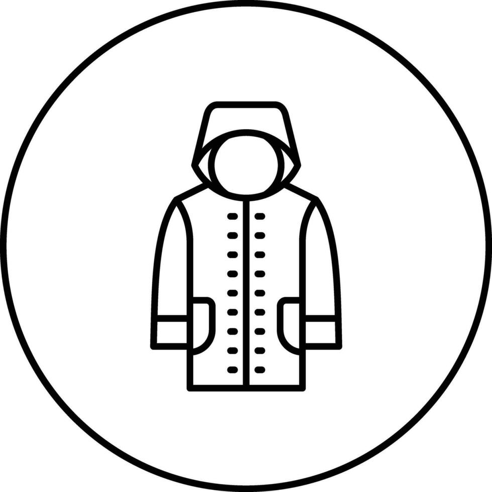 Rain Jacket Vector Icon