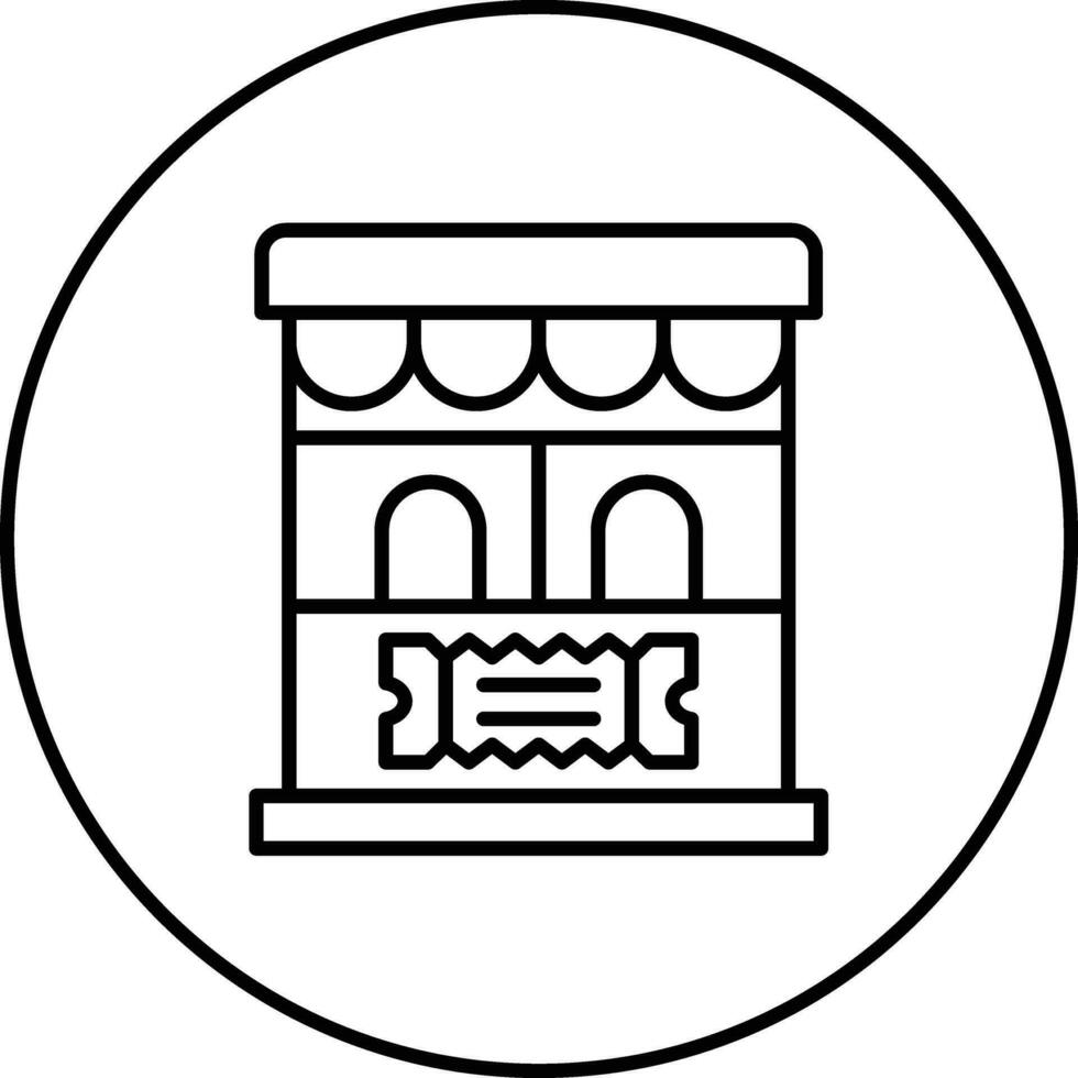 Ticket Office Vector Icon