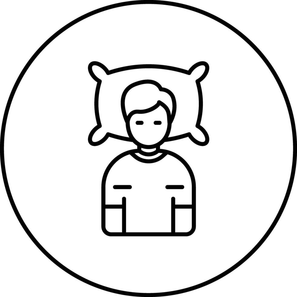 Lying Down Vector Icon