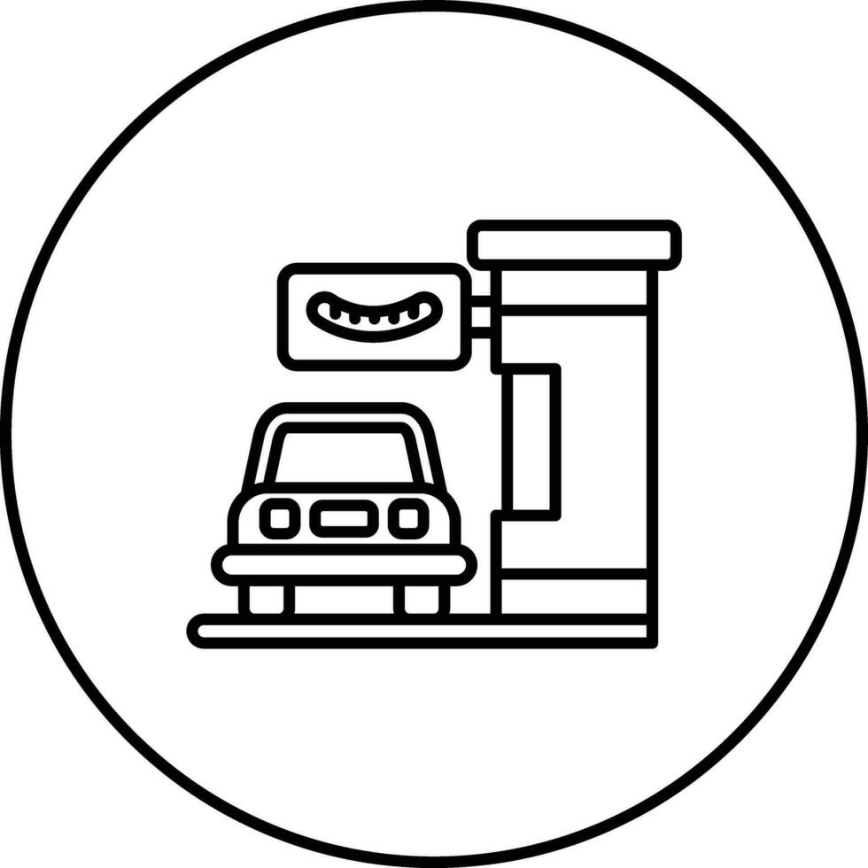 Drive Thru Vector Icon