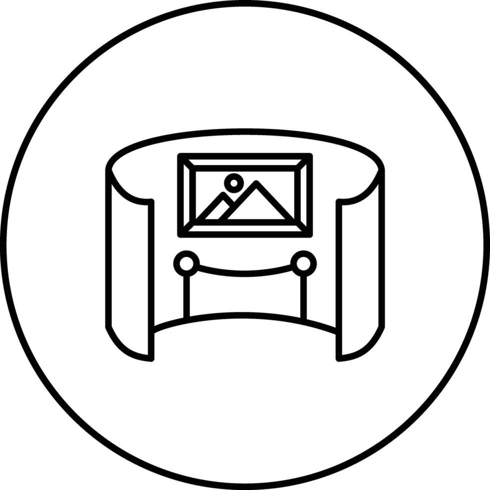 Virtual Museum Tour Vector Icon